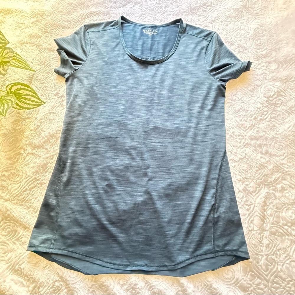 Athleta Short Sleeve Athletic Top Blue | Women’s XS | Activewear Tee